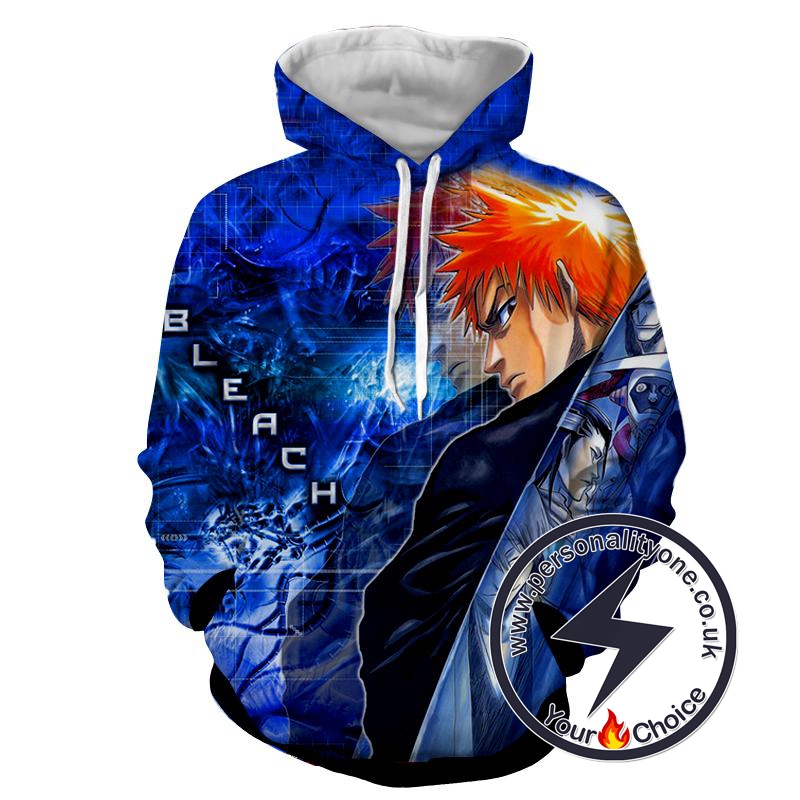 Ichigo Shinigami Captains - Bleach 3D - Bleach Hoodies